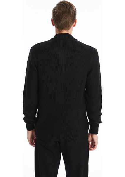 Yeni Sezon Standart Kalıp Dik Yaka Erkek Triko Hırka fırsatları