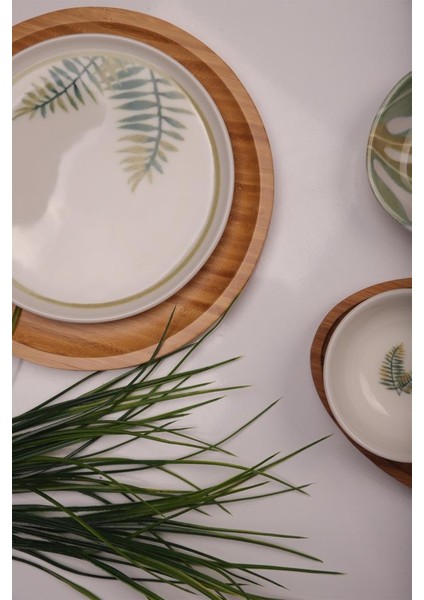 Dawn 6 Kişilik 42 Parça Doğal Bambu Porselen Kahvaltı Takımı – Kahvaltı Seti Sunum Seti indirimleri