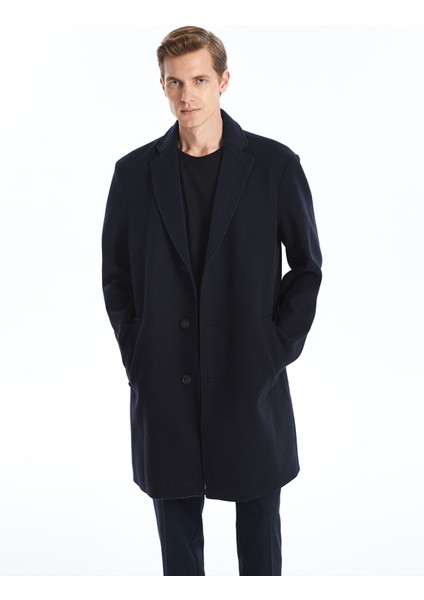 Yeni Sezon Standart Kalıp Ceket Yaka Erkek Kaşe Kaban