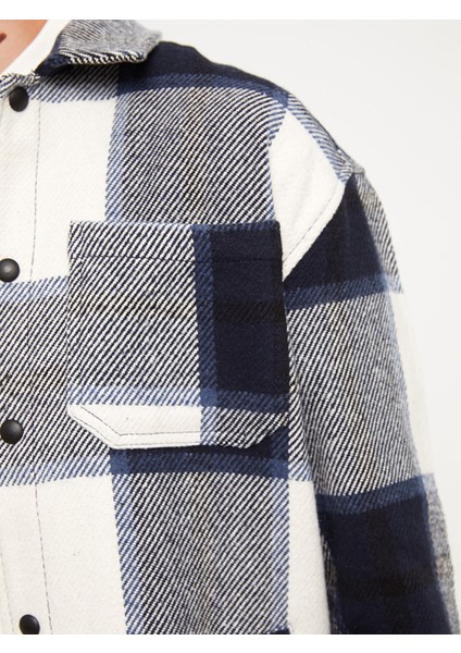 Yeni Sezon Rahat Kalıp Gömlek Yaka Ekose Erkek Mont fırsatları