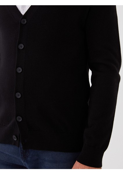 Yeni Sezon Standart Kalıp V Yaka Erkek Triko Hırka indirimleri