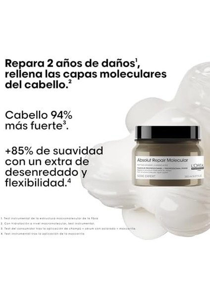 L&apos;oréal Professionnel Paris Serie Expert Absolut Repair Molecular Yıpranmış Saçlar Için Durulanmayan Maske 150 Mililitre modelleri