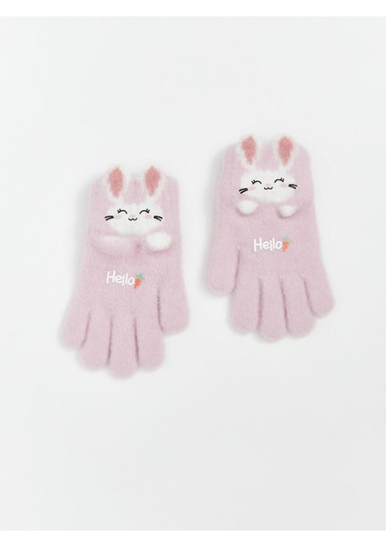 Yeni Sezon Tavşan Figürlü Kız Çocuk Eldiven