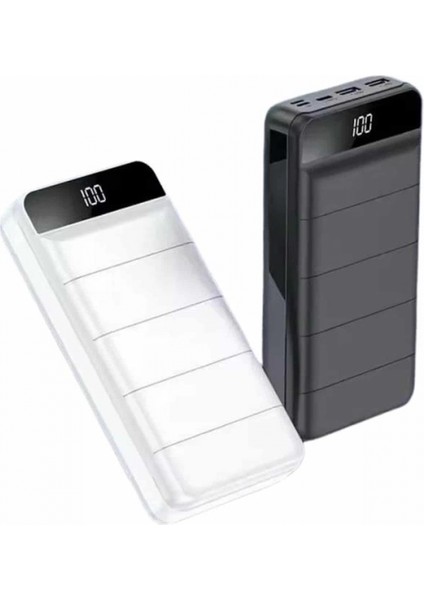 Powerbank 50.000 Mah Dijital Göstergeli Taşınabilir 4 Portlu Hızlı Powerbank