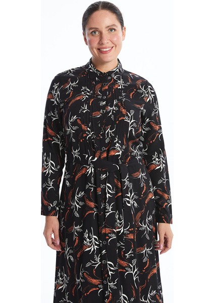 Yeni Sezon Desenli Kadın Gömlek Elbise fiyatları