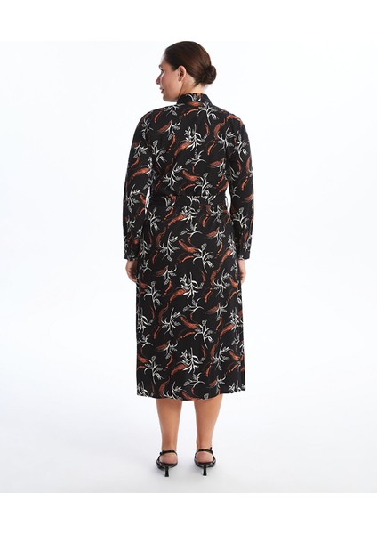 Yeni Sezon Desenli Kadın Gömlek Elbise fırsatları