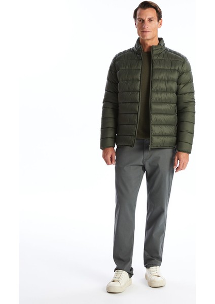 Yeni Sezon Standart Kalıp Dik Yaka Erkek Şişme Mont modelleri