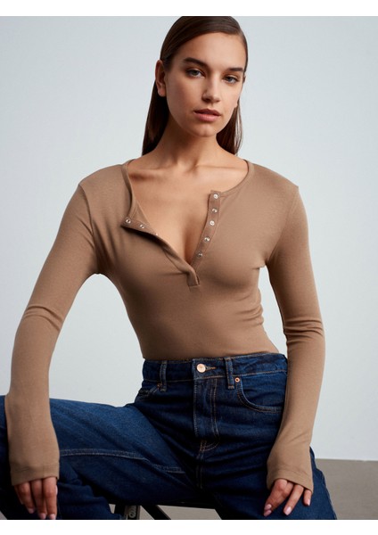 31442 Uzun Kollu Çıtçıtlı Top-Vizon fiyatları