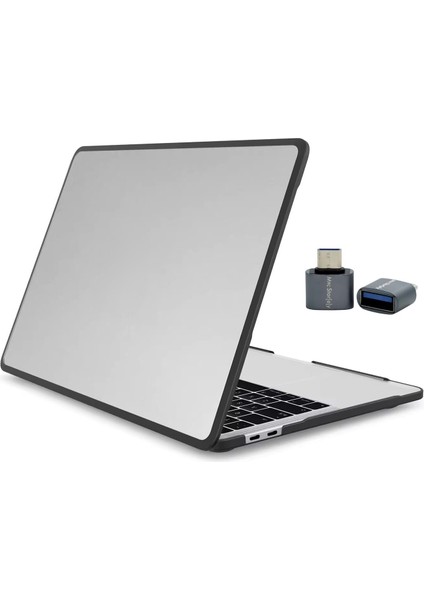 MacBook Pro 13.3 Inç Kılıf – M1 M2 Uyumlu Tpu 360° Koruma | A2338 A2251 A2289 A2159 A1989 A1706 A1708 | Darbeye ve Çizilmeye Dayanıklı Koruyucu Kapak Şeffaf