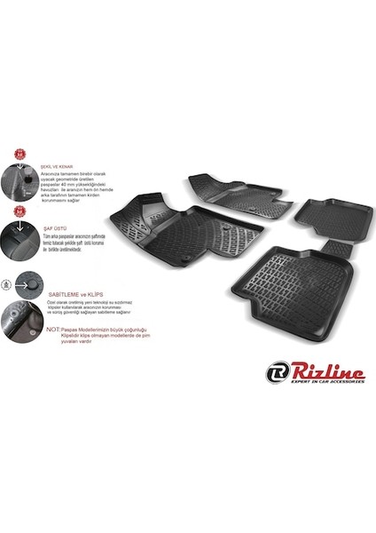 Citroen C4 2025 Model 3D Ekstra Havuzlu Paspas fiyatları