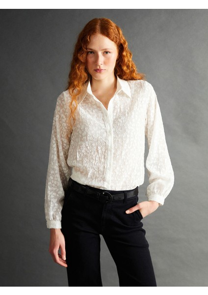 Yeni Sezon Desenli Kadın Gömlek