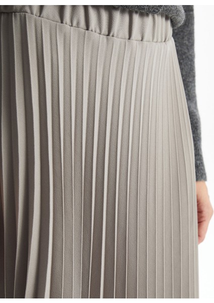 Yeni Sezon Beli Lastikli Kadın Pileli Etek modelleri