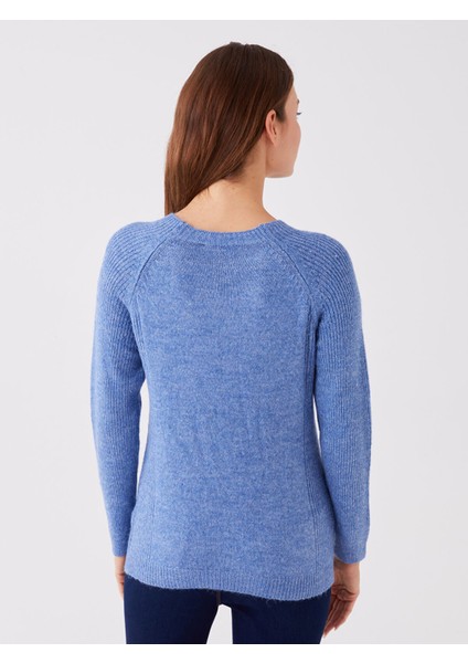 Yeni Sezon Bisiklet Yaka Düz Uzun Kollu Kadın Triko Kazak indirimleri