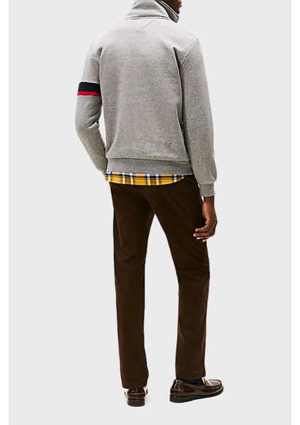 Pamuklu Regular Fit Fermuarlı Dik Yaka Sweat Erkek Sweat MW0MW40480 P91 fırsatları