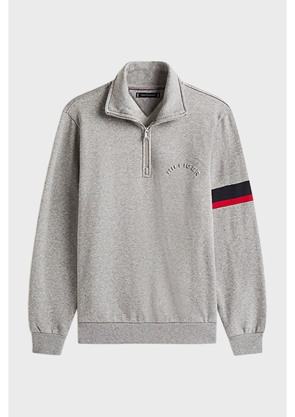 Pamuklu Regular Fit Fermuarlı Dik Yaka Sweat Erkek Sweat MW0MW40480 P91 indirimleri