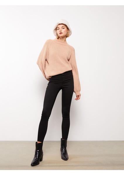 Yeni Sezon Yüksek Bel Jüpiter Süper Skinny Fit Kadın Jean Pantolon