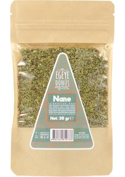 Egeye Dönüş Kuru Nane - 30 Gr. (Kurutulmuş Nane Baharatı - Bitki Çayı) fiyatları