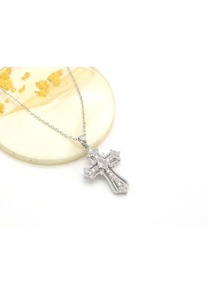 Çelik Kolye - Haç Kolye - Paslanmaz Çelik Kadın Kolye KLY-628 fiyatları