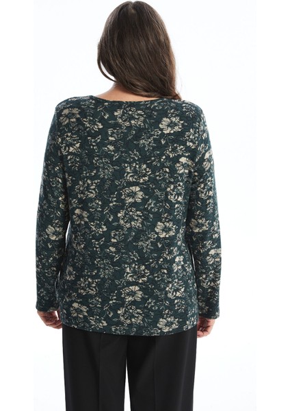 Yeni Sezon Bisiklet Yaka Desenli Uzun Kollu Kadın Bluz fırsatları
