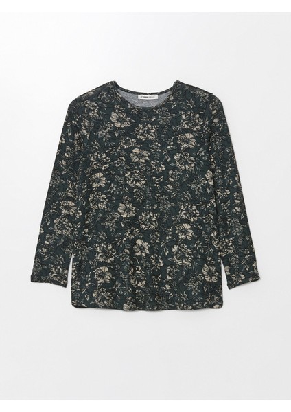 Yeni Sezon Bisiklet Yaka Desenli Uzun Kollu Kadın Bluz indirimleri