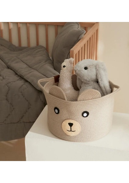 Bebek Çocuk Odası Düzenleyici Saklama Kutusu Oyuncak Sepeti Teddy