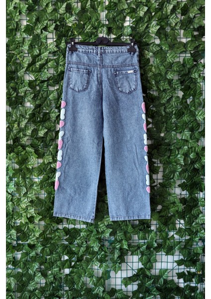 Kız Çocuk Pantolon Nakışlı Kelebek Detaylı fiyatları