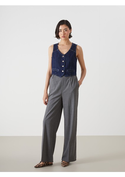 Yeni Sezon V Yaka Kadın Jean Yelek fiyatları