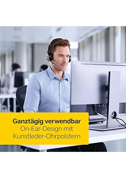 Jabra Evolve 75 Uc Kablosuz Kulak Üstü Kulaklık – Birleşik Iletişim Sertifikalı Kulaklık, Uzun Pil Ömrü – USB Bluetooth Adaptörü – Siyah modelleri