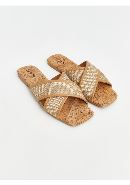 Yeni Sezon Çapraz Bantlı Kadın Sandalet
