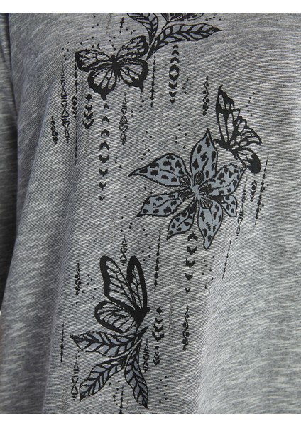 Yeni Sezon Bisiklet Yaka Baskılı Kadın Tişört modelleri