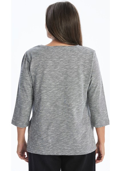 Yeni Sezon Bisiklet Yaka Baskılı Kadın Tişört fırsatları