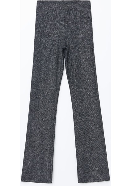 Yeni Sezon Beli Lastikli Parlak Görünümlü Kadın Tayt Pantolon indirimleri