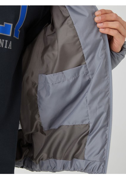 Yeni Sezon Standart Kalıp Dik Yaka Erkek Şişme Mont fırsatları