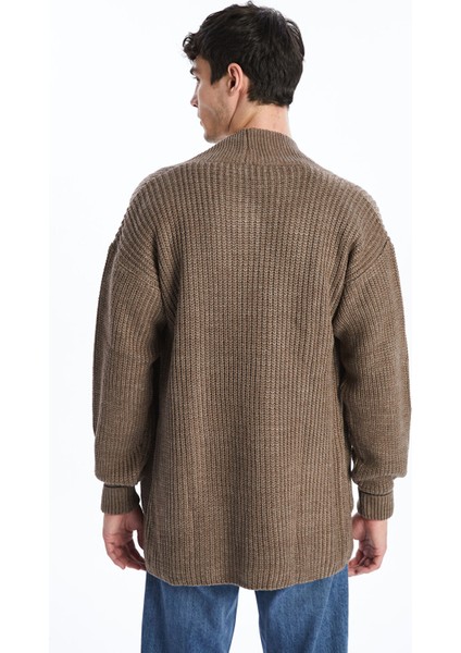 Yeni Sezon Standart Kalıp Şal Yaka Erkek Triko Hırka fırsatları