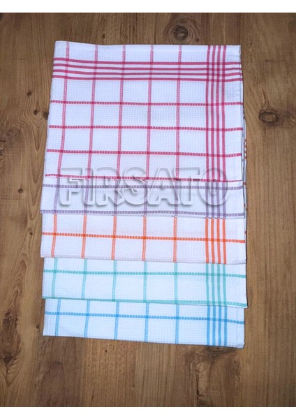 Çizgili Petek Dokulu Mutfak Havlusu| Beslenme Örtüsü | Kurulama Bezi – 50X70CM (5’li Paket) indirimleri