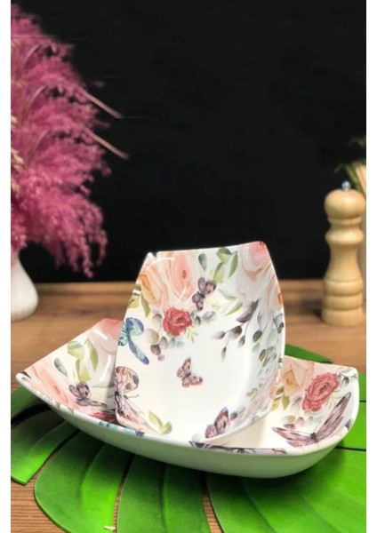 Heyf Dijital Baskılı 2'li Dikdörtgen Kayık Tabak fiyatları