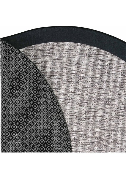 Pratico Gri Yuvarlak Mutfak Halısı Sisal Görünümlü Kaymaz Taban Makinede Yıkanan Dijital Baskı Halı fırsatları