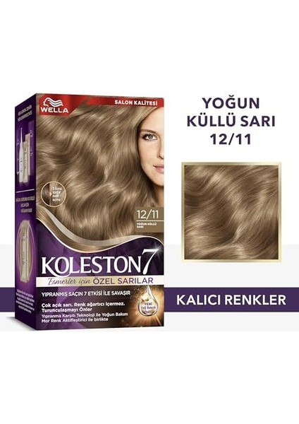 Wella Koleston Supreme Kit Saç Boyası 12/11 Yoğun Küllü Sarı fiyatları