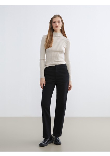 Yeni Sezon Flare Kadın Jean Pantolon