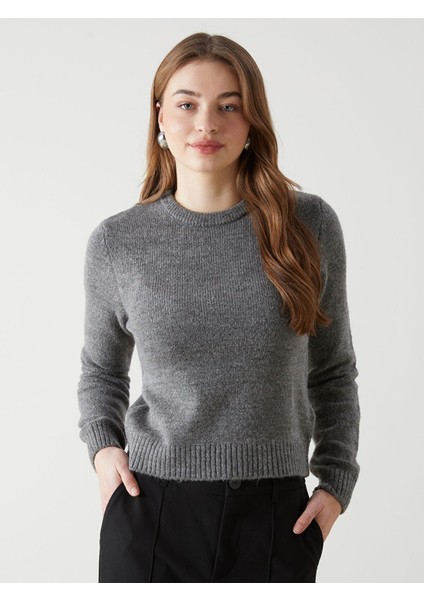 Yeni Sezon Bisiklet Yaka Kadın Triko Kazak