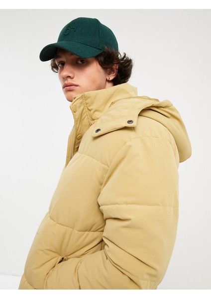 Yeni Sezon Rahat Kalıp Kapüşonlu Erkek Mont