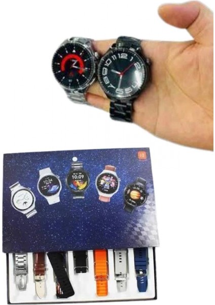 7 Kordonlu Akıllı Saat Siyah Kasa Dokunmatik Ekran Uyku ve Sağlık Takibi fırsatları