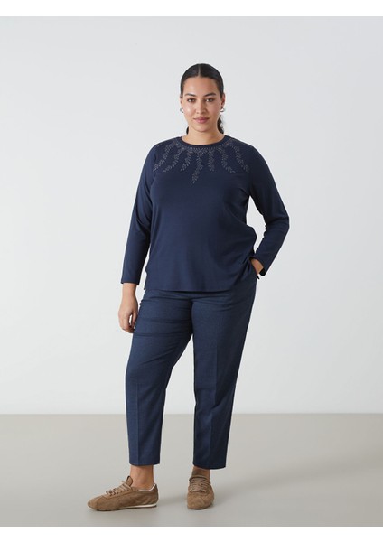 Yeni Sezon Bisiklet Yaka Desenli Kadın Bluz fiyatları