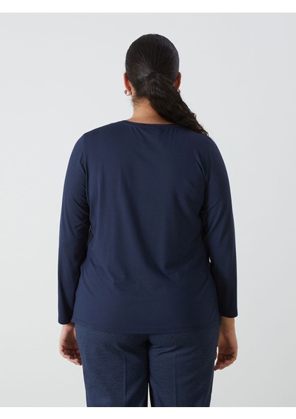 Yeni Sezon Bisiklet Yaka Desenli Kadın Bluz fırsatları