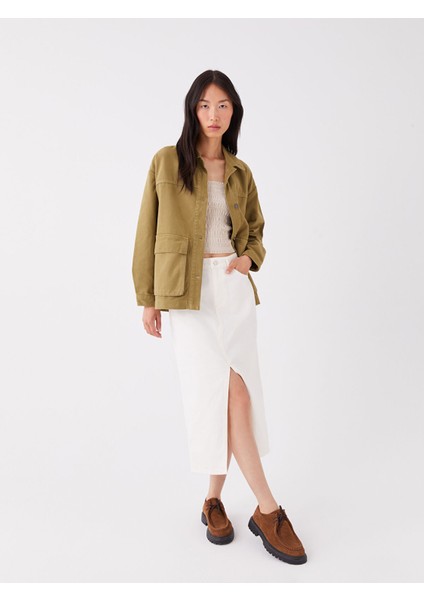 Yeni Sezon Standart Fit Kadın Jean Etek