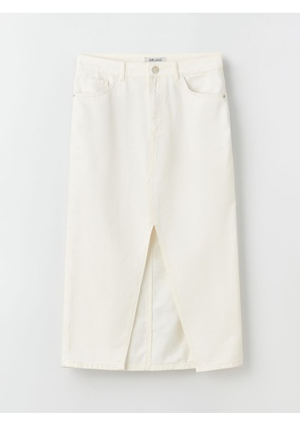 Yeni Sezon Standart Fit Kadın Jean Etek indirimleri