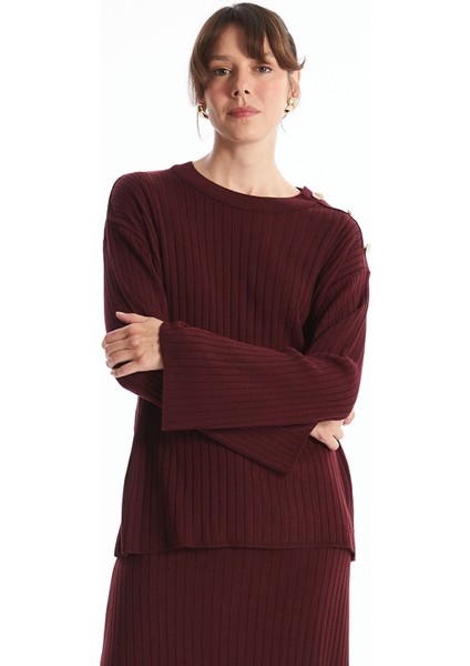 Yeni Sezon Bisiklet Yaka Kadın Triko Kazak