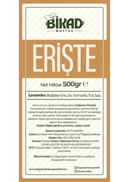 Erişte 500GR. fırsatları