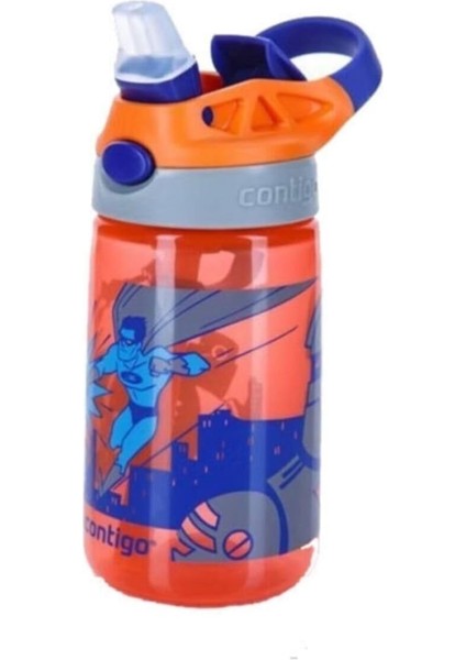 Gizmo Flip Süper Kahraman Çocuk Suluğu 420 ml Turuncu