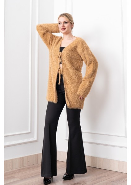 Softcloud Peluş Bağcıklı Cozy Hırka modelleri